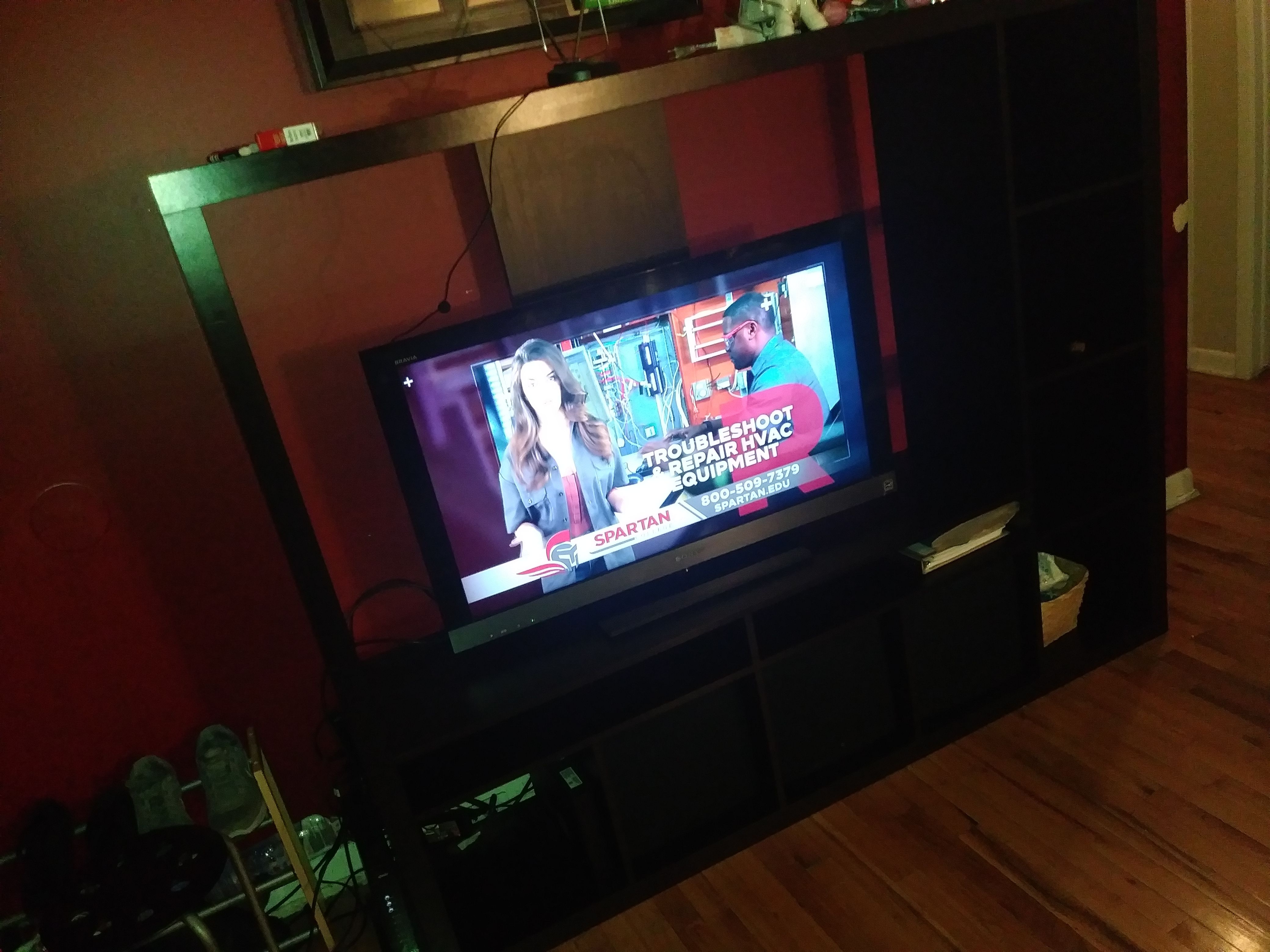 entertainment center tv stand with shelves like NEW