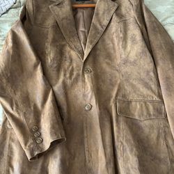 Leather Jacket/Blazer By Oakridge