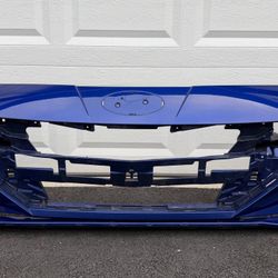 BLUE HYUNDAI ELANTRA FRONT BUMPER 2021 2022 2023