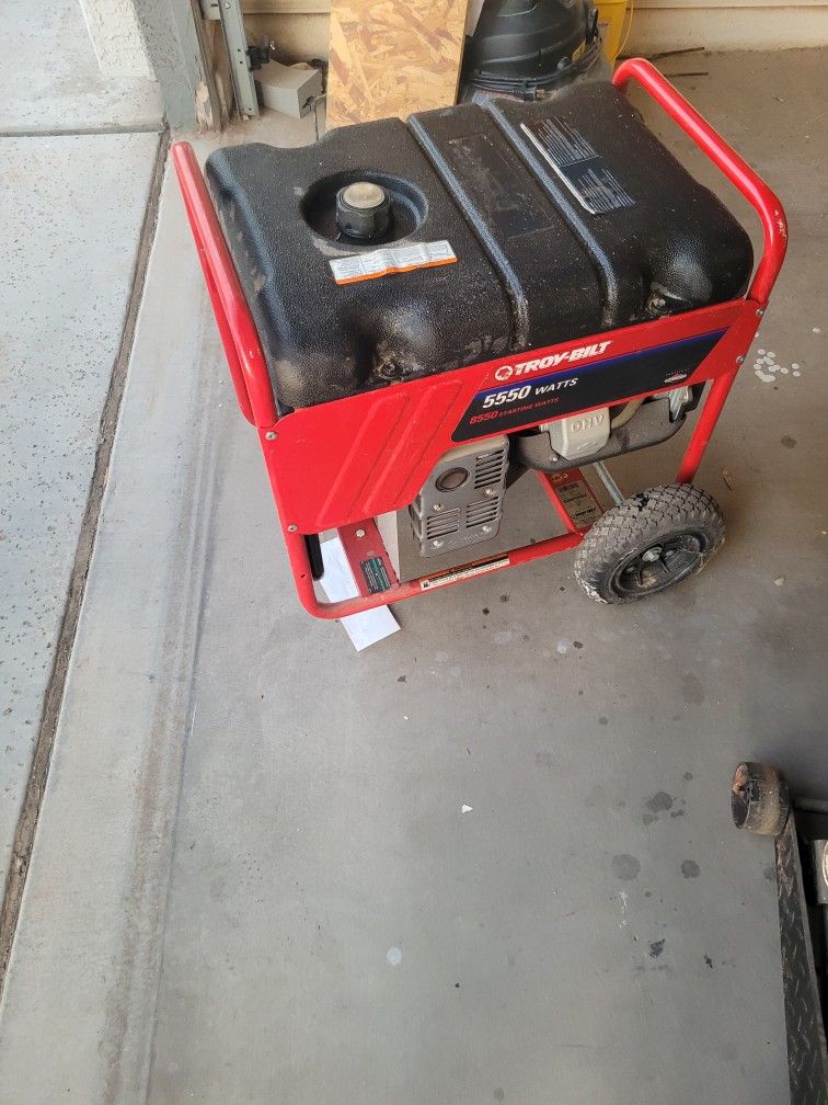 Troy Bilt Generator 5550 Watt for Sale in Gilbert, AZ - OfferUp