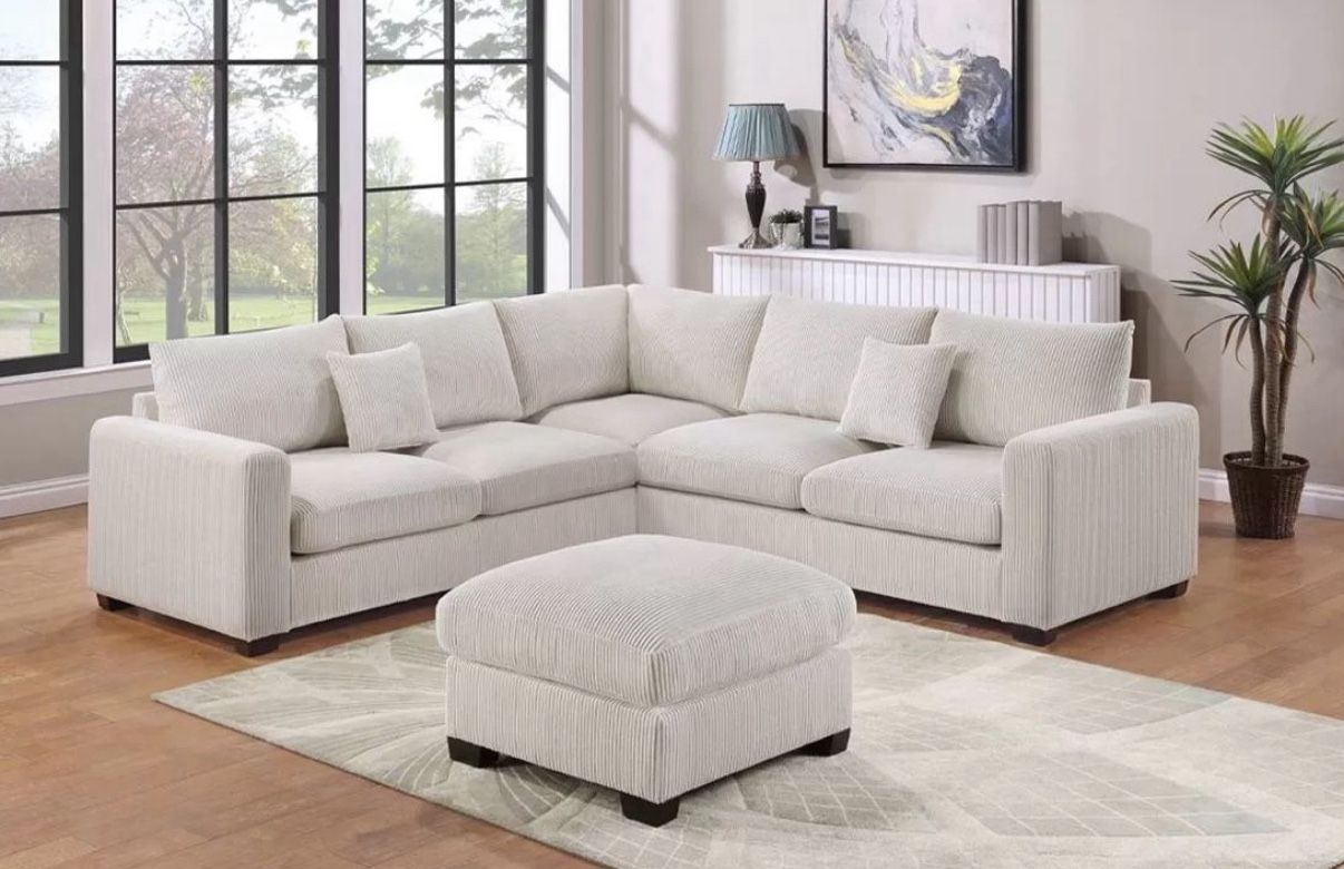 Ivory Sectional Sofa