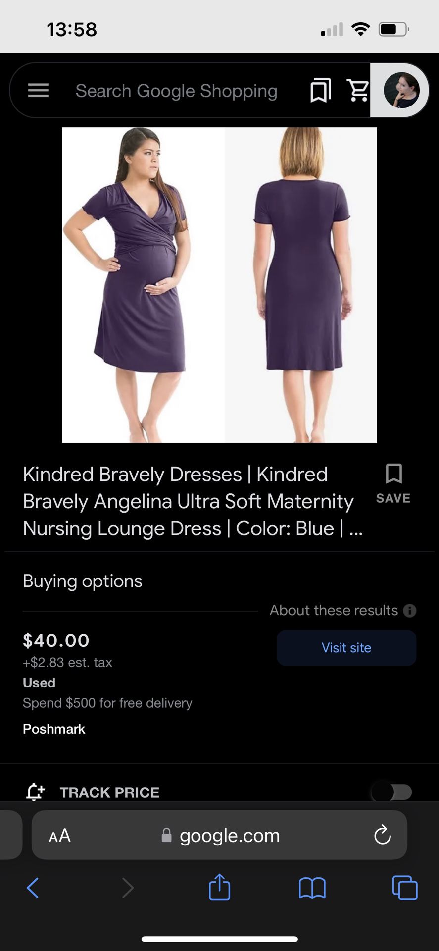 Kindred Bravely Nursing Dress NEW