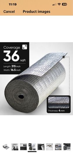 Reflective Foam Insulation Roll 36 sqft
