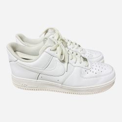 Nike Air Force 1 Low Men 9/ Women 10.5 White Shoes Leather Sneaker DD8959-100