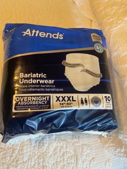 Attends adult bariatric diapers xxxl