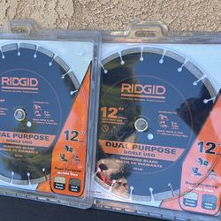 Rigid 12” Dry/Wet Dual Purpose Diamond Blade