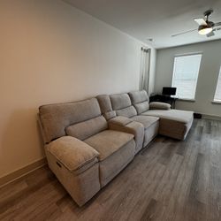 Family Couch Recliners with Charger