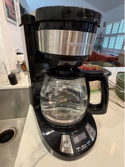 12 cup programmable coffee maker plus filters and reusable basket filter