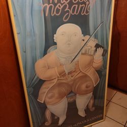 "MOSTLY MOZART" original Poster 1984 N.Y.C Lincoln Center (55x33)