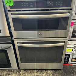 USED GE WALL OVEN/MICROWAVE COMBO