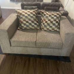 Light Grey Two Seat Couch 