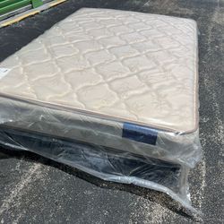 New FULL SIZE MATTRESS BED FREE BOX SPRING HIGH QUALITY PLUSH MATTRESS 