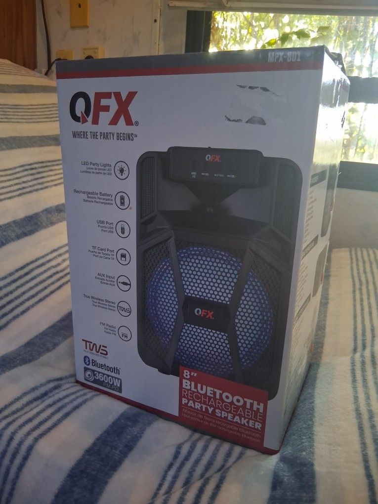 QFX Wireless Bluetooth Speaker (Read Description)