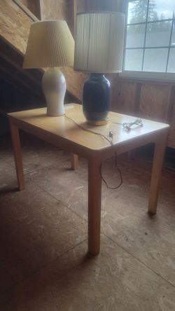 Table With Lamps