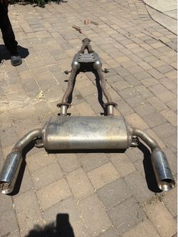 Stock Infiniti Q50 cat-back exhaust