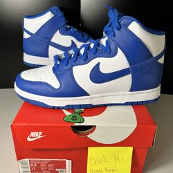 Nike Dunk High Game Royal Size 9.5 Men Brand New Meet Ups at IKEA ONLY