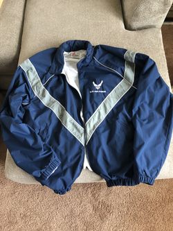 Like new Air Force PT jacket, size large/long