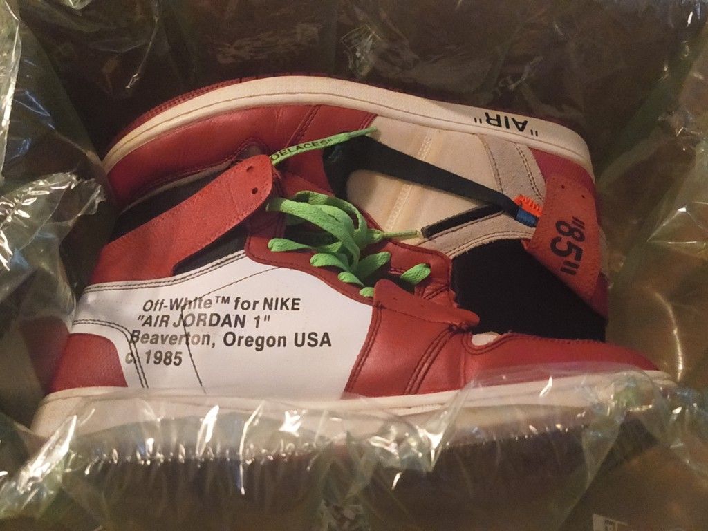 Jordan Off-whites Size 12 Gently Used No Box Or Extra Shoe Strings Make Offer