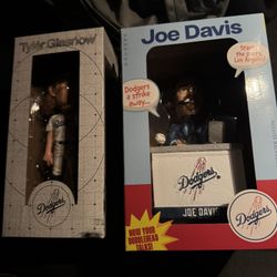 Tyler Glasnow Joe Davis Dodgers Bobbleheads