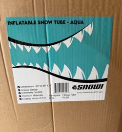 Brand new: Inflatable snow tube aqua