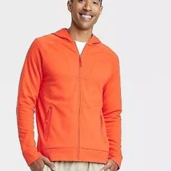 Men's Ponte Full-Zip Hoodie - All in Motion Orange XL,M,S 2XL