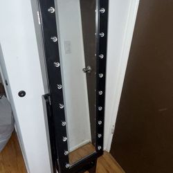 Mirrored Jewelry Cabinet 