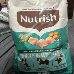 Rachael Ray Nutrish Puppy Food – Real Chicken & Brown Rice (New Bag)