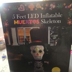 Inflated Muertos Skeleton 5ft