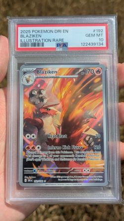 Pokemon Blaziken 192/182 Destined Rivals Illustration Rare PSA 10 Gem Mint