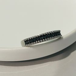 925 Vintage Silver Ring With Stones