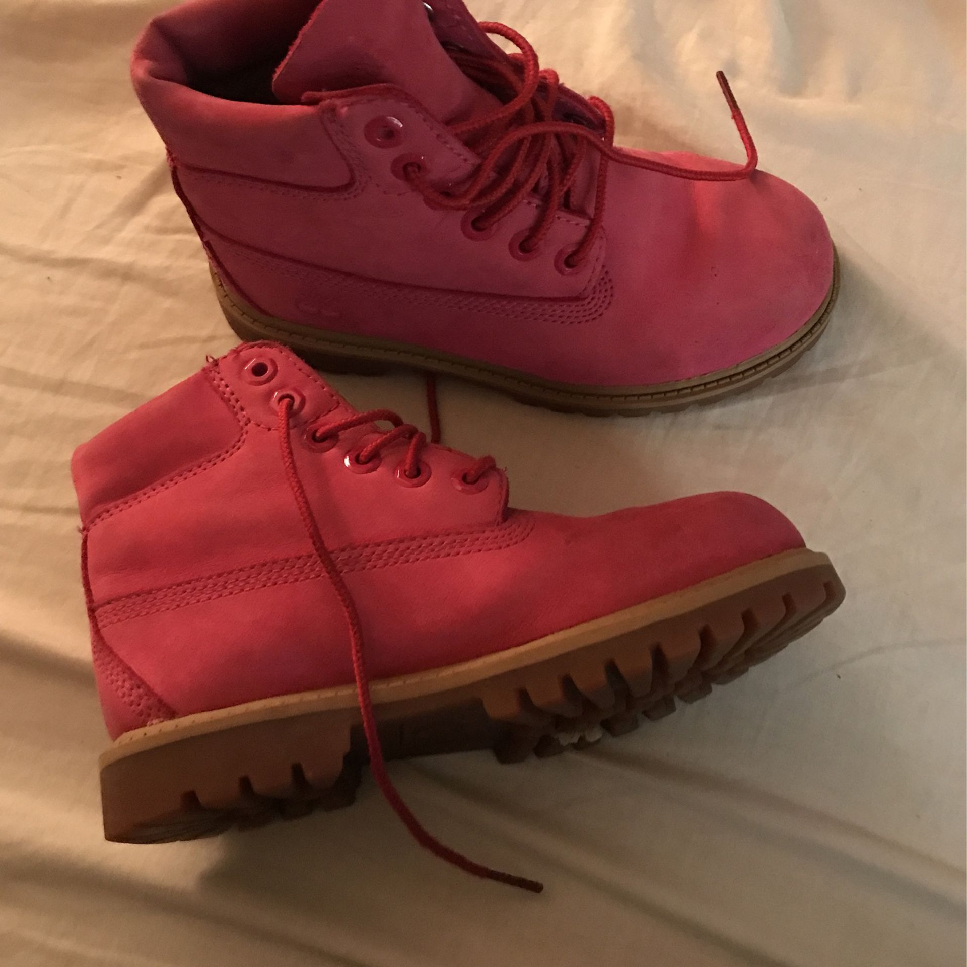 Pink Timberland Boots 13c