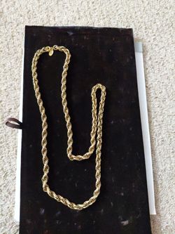 Miriam Haskell gold tone necklace