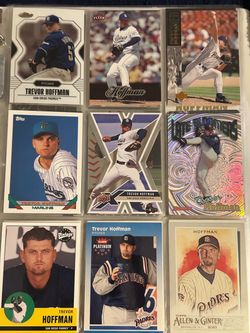 Trevor Hoffman 45-Card Binder Lot – Rookie Card + Padres HOF