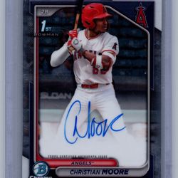 2024 Bowman Christian Moore 1st Chrome Auto 