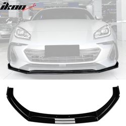 Fits 2022-2025 Subaru BRZ IKV2 Style Front Bumper Lip Chin Splitter PP Gloss Black