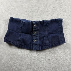Levi's Denim Corset Top Women’s S Blue Y2K Festival Style Japan Made #3A
