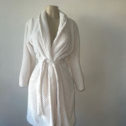 New Cozy Super Soft Plush Cream Robe