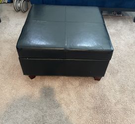 black ottoman