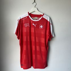 Switzerland Kayton Home Football Shirt 2016 - 2018 Jersey Puma Size Large 