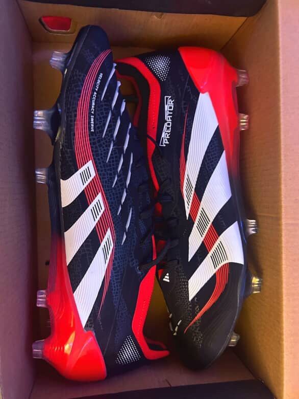 Adidas Predator Elite IN Core Black/White/Red Size 9.5