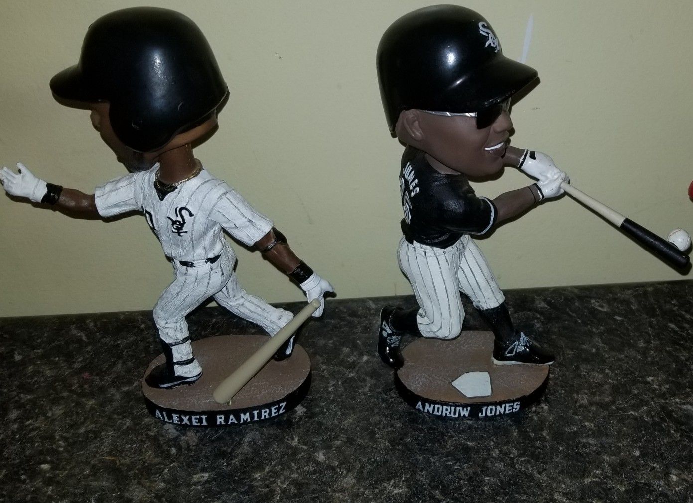 Alexei Ramirez and Andruw Jones White Sox bobbleheads