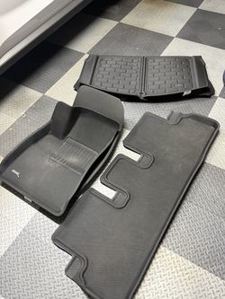 Tesla Model 3 3D MAXSpirder Floor Mats Front Rear and Trunk
