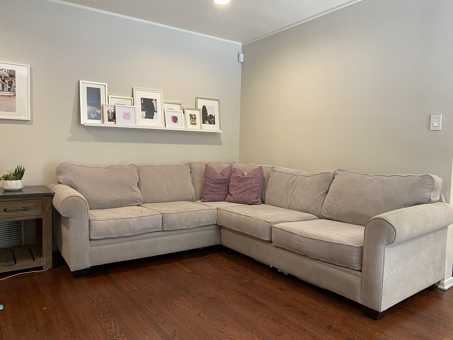 Custom Gray Sectional from Living Spaces Couch