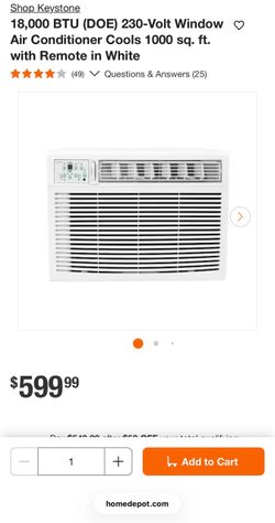 ❄️ BRAND NEW 18,000 BTU Keystone Window AC ($500+ Retail) - Off-Season Deal!