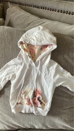 Floral baby girl sweater