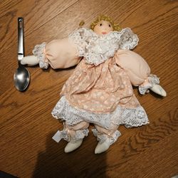 Hand-made Beautiful Doll VINTAGE 