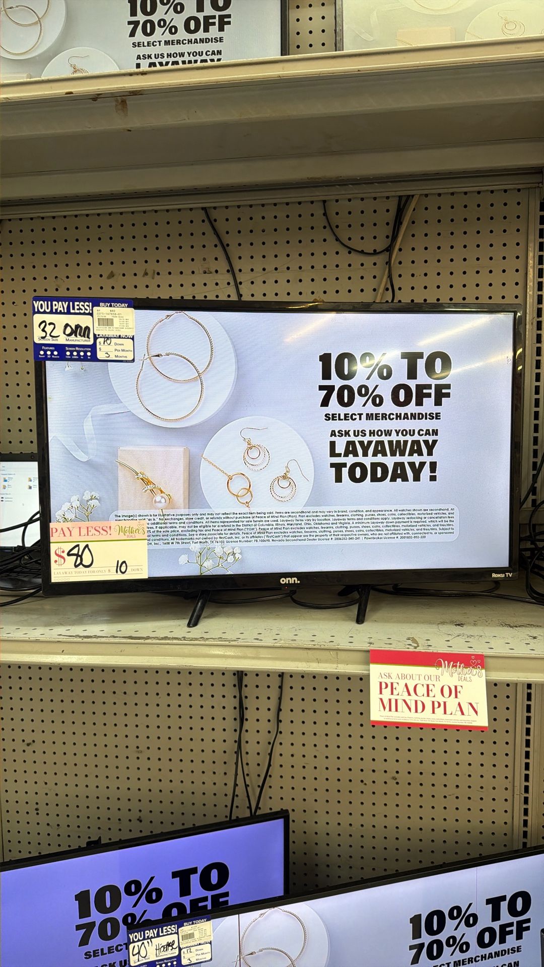 Onn Roku Tv 32” With Remote