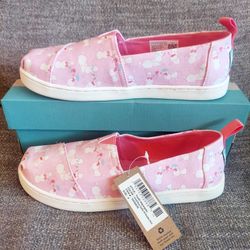 Size 5.5 Women's / 4 Youth - Brand New Toms Alpargata Shoes 