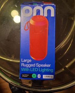 Onn Large Rugged Speaker With Led Lights New Condition 