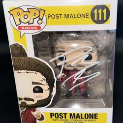POST MALONE SIGNED FUNKO 111 PSA/DNA